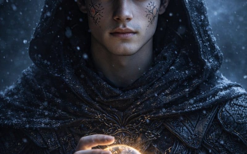 Hyperrealistic Dark Fantasy Mage Portrait