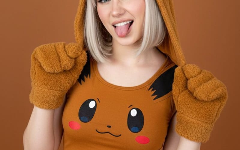 Ultra-photorealistic Eevee Cosplay Portrait