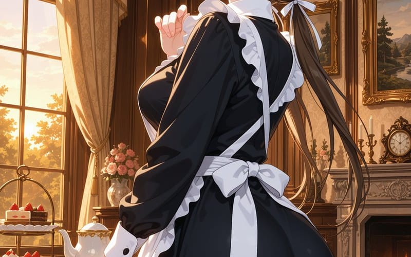 Anime Salon de thé : Femme de chambre victorienne