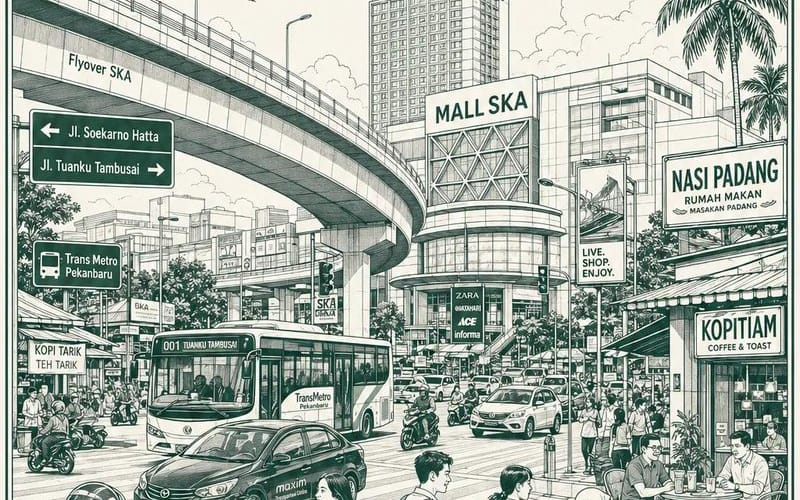 Pôster de Viagem Urbano em Monocromia Vintage