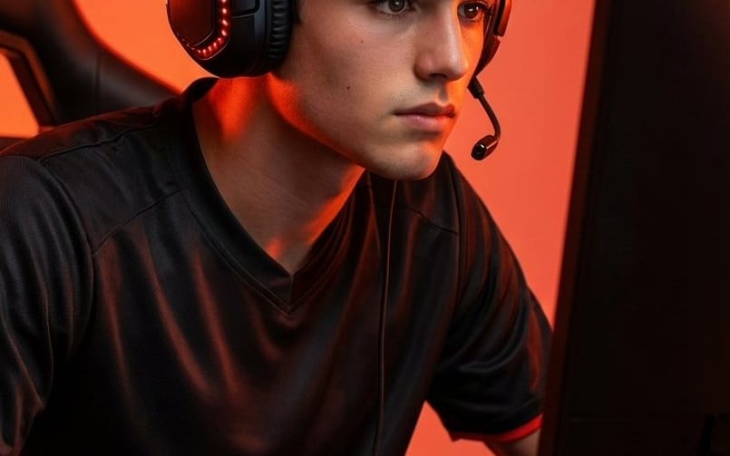 Premium Esports Gamer Portrait Prompt