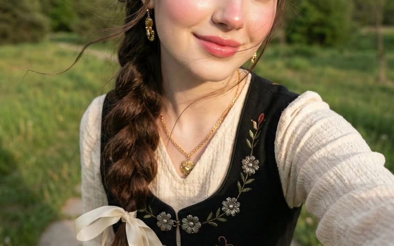 Traditional Attire Portrait with Strict Face Preservation Prompt
