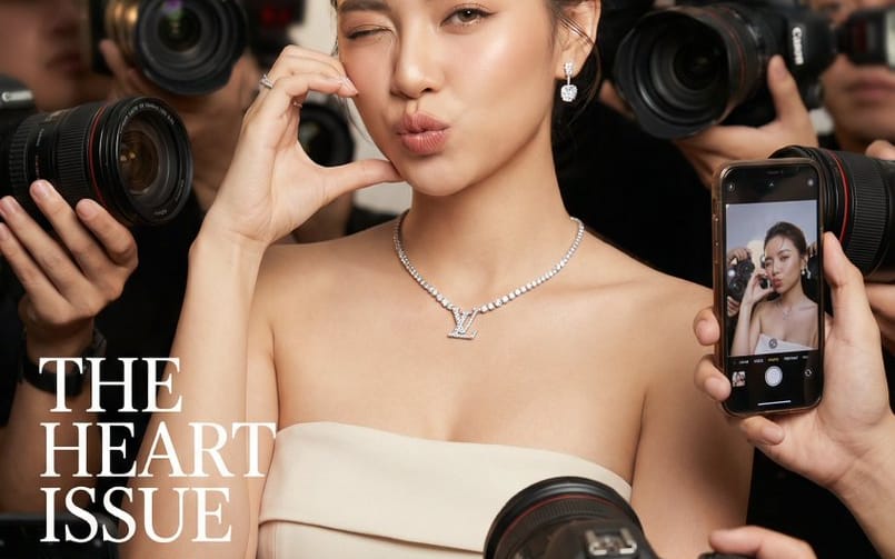 Vogue Cover Face Swap Portrait with Paparazzi