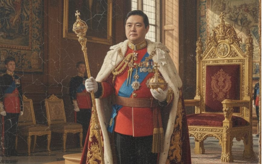Detailed Oil Painting Prompt for a Regal King Portrait
