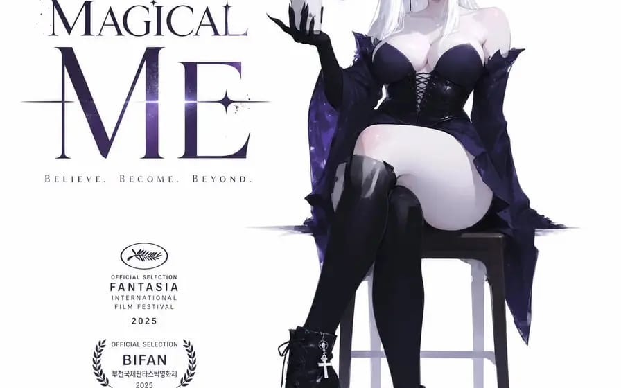 A movie poster layout for Title with an expansive white