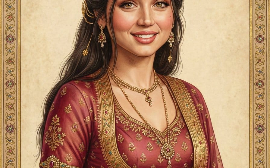 Indian Miniature Painting from Photo Reference