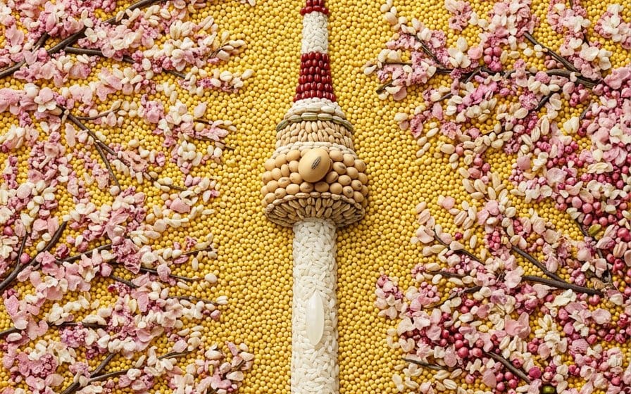 Prompt de arte con granos maximalista para Nano Banana 2
