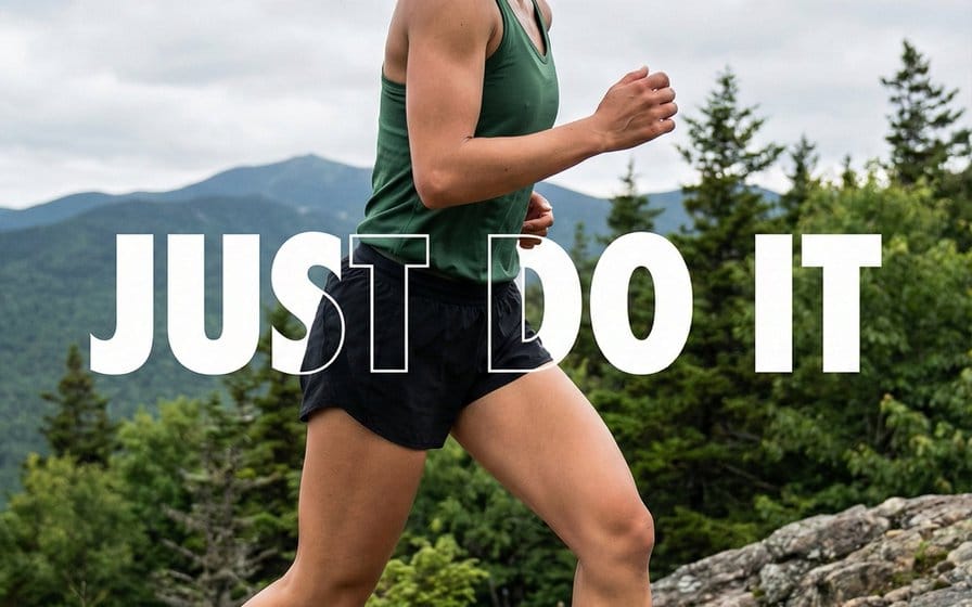 Motivational Trail Running Action Shot Prompt