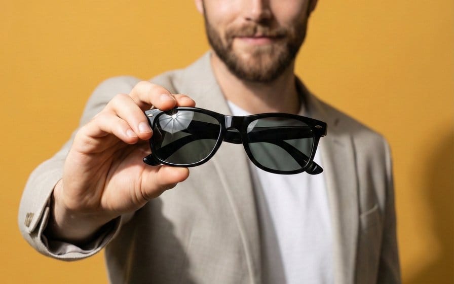 Product Poster: Sunglasses with Shallow Depth of Field