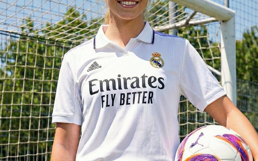 Sydney Sweeney Lookalike in Real Madrid Kit