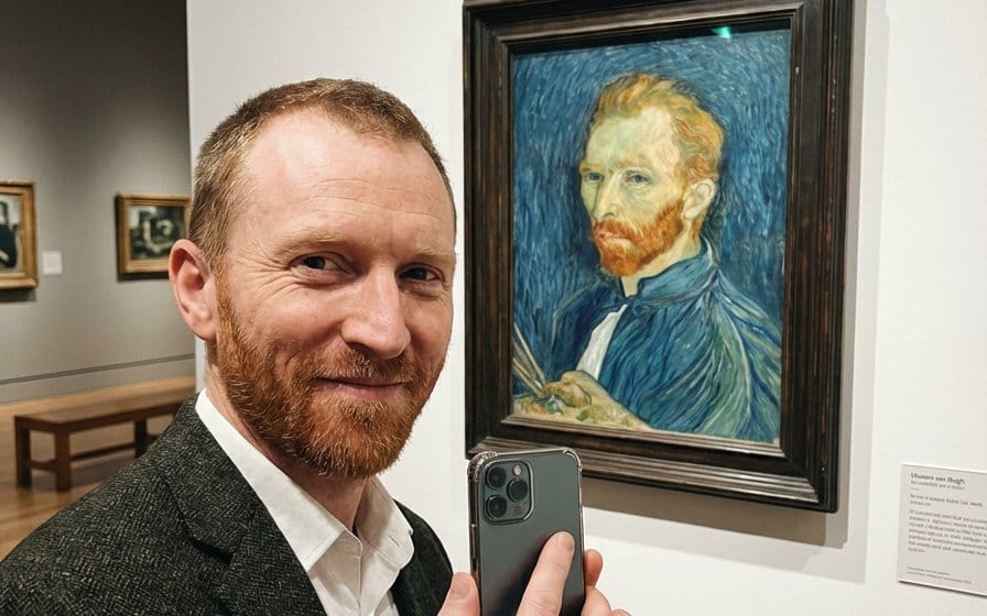 Van Gogh Museum Selfie Prompt