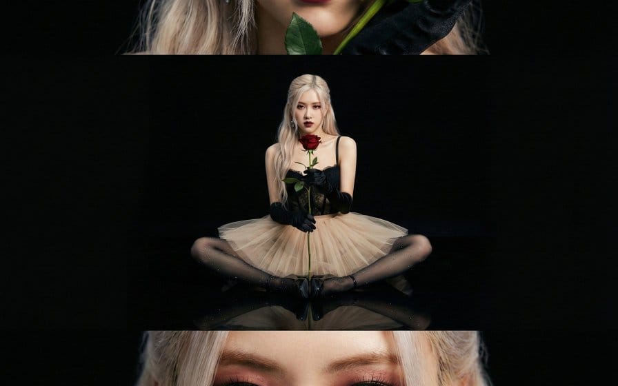 Vertical 3-Panel Collage: Dark Romantic Gothic Ballerina