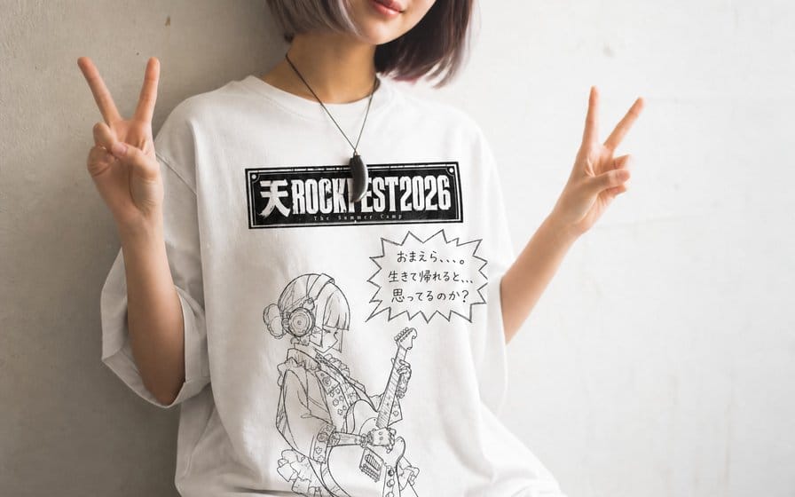 Mockup de camiseta com Yuru-kyara desenhado à mão
