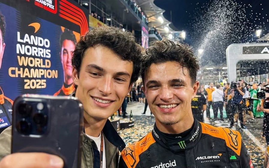 Ultra-realistic selfie with F1 champion Lando Norris
