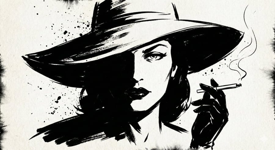 Ink Noir Portrait Generation Prompt