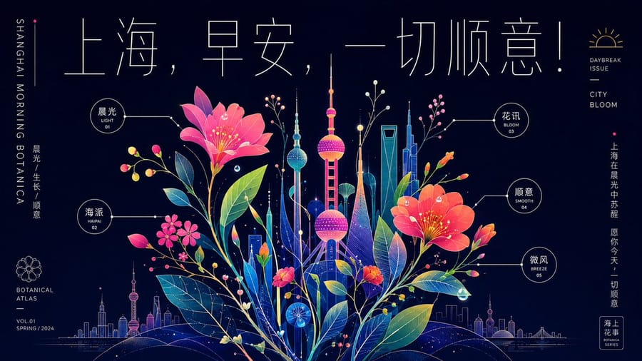 Thẩm mỹ Tập bản đồ Thực vật Neon