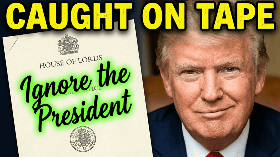 Political YouTube Thumbnail (Trump and Document)