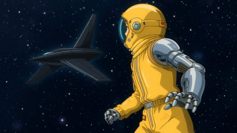 Prompt JSON per l'illustrazione di un poster di fumetti di fantascienza per Nano Banana Pro