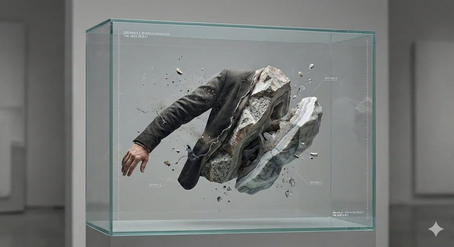 Surreal Abstract Concept Contained in a Display Case