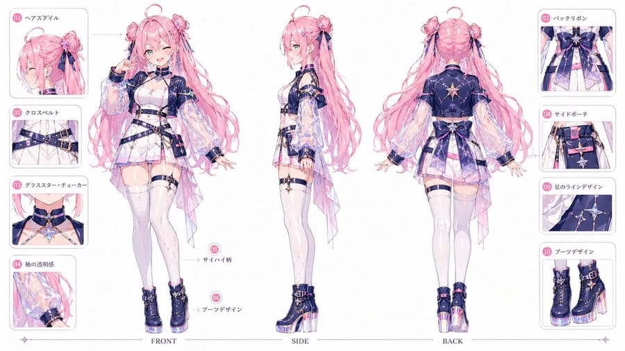 Prompt de personnage VTuber