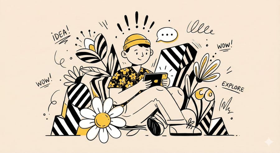 Whimsical Flat Illustration Generator