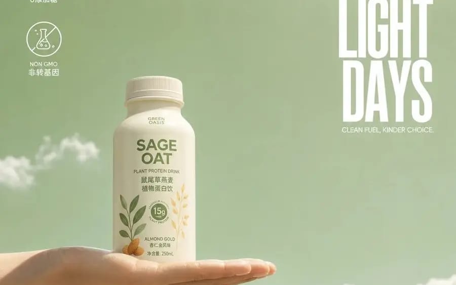 围绕 主题对象 组织成明亮广告视觉