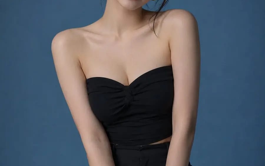 Ultra-realistic studio fashion portrait of a cute