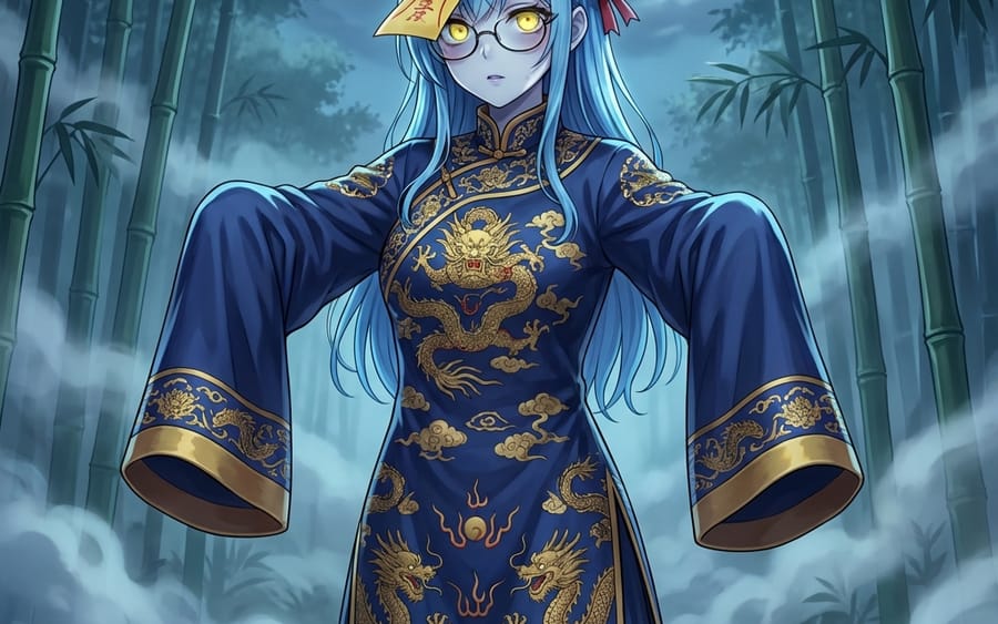 Ancient Zombie (Kyonsi) in a Bamboo Forest