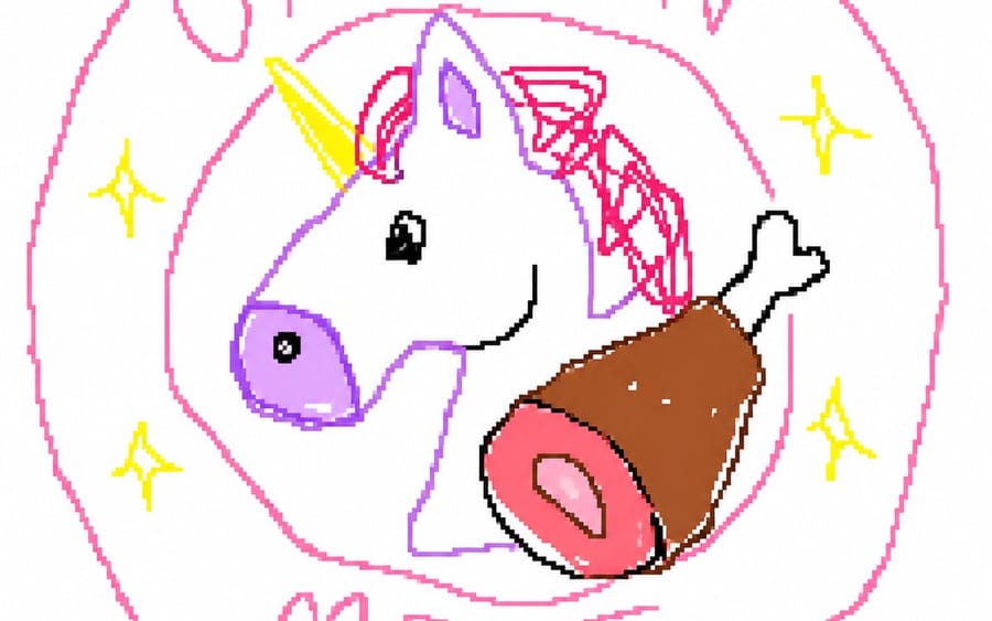 Prompt per ridisegnare in stile MS Paint scadente