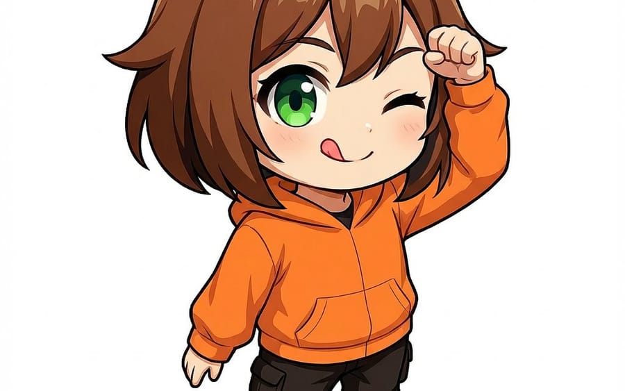 Chibi Character 'Tehepero' Pose Generation Prompt