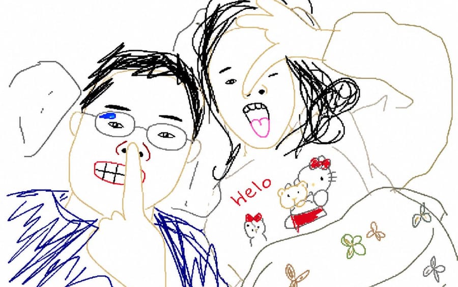 Ridisegno in stile MS Paint scadente