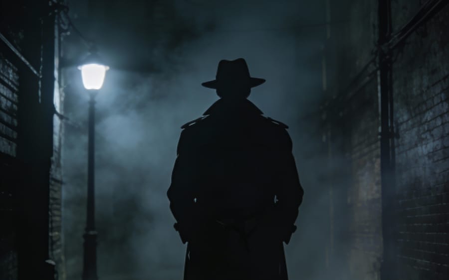 Crime Novel Book Cover "The Shadow Detective"
