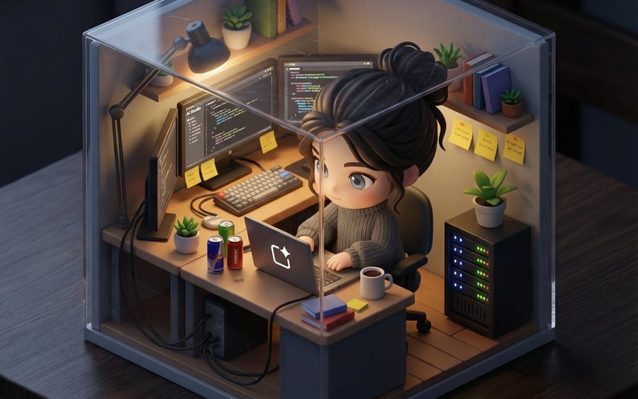Cute Chibi Diorama Lamp Generator