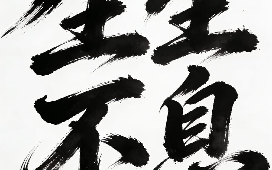 无尽活力草书海报