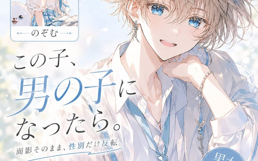 Gender-Reversal Anime Magazine Cover