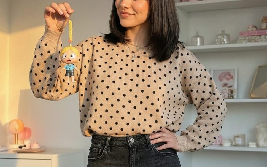 Golden Hour Lifestyle Portrait with Hanging Doll