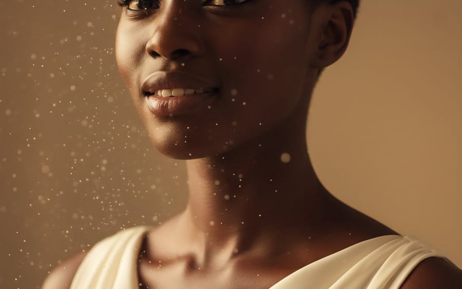 High-Fashion African Female Editorial Portrait Prompt