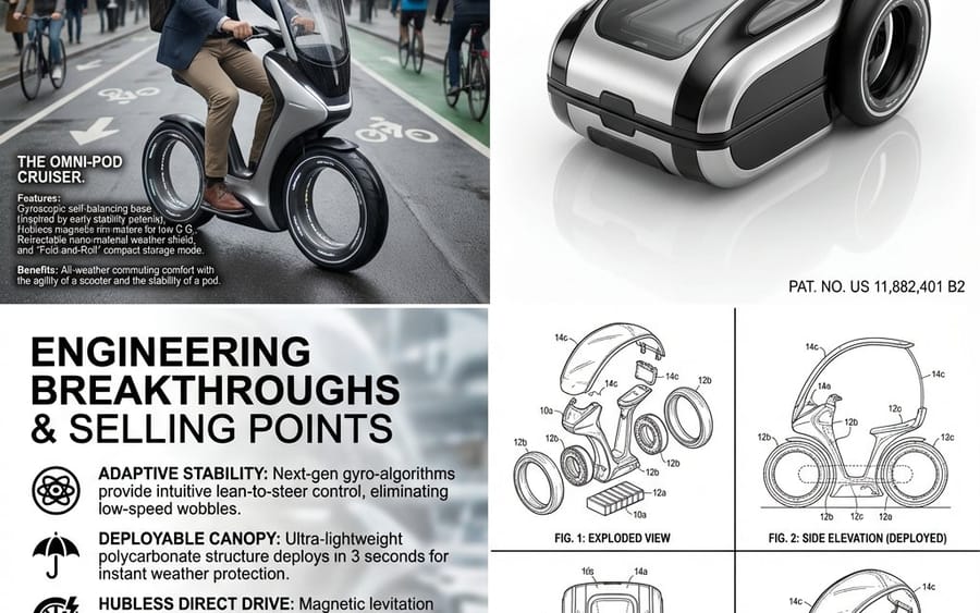 Hybrid Transportation Device Design and Patent Generation