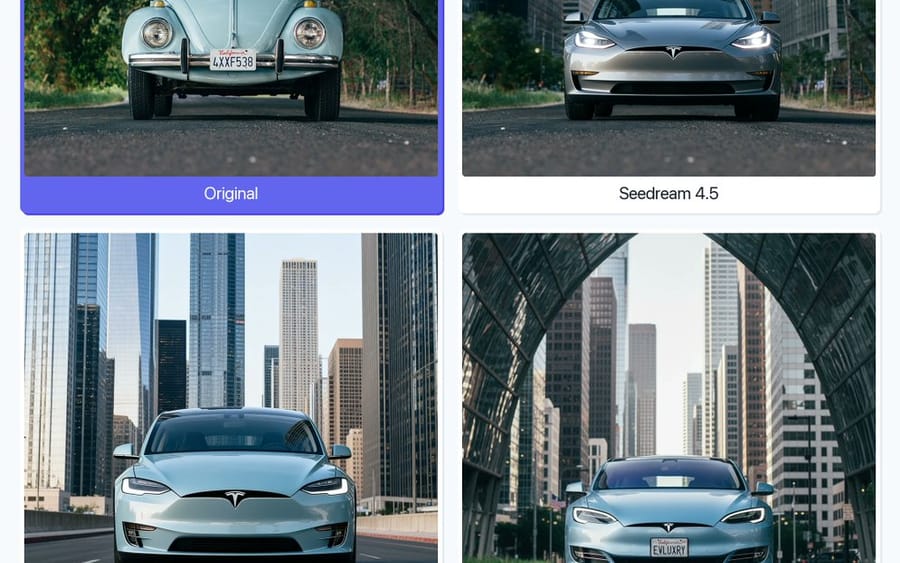 Image Editing: Car and Background Transformation