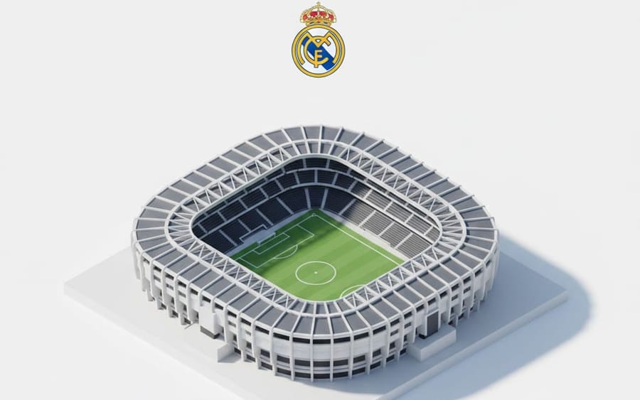 Isometric 3D Miniature Stadium Infographic