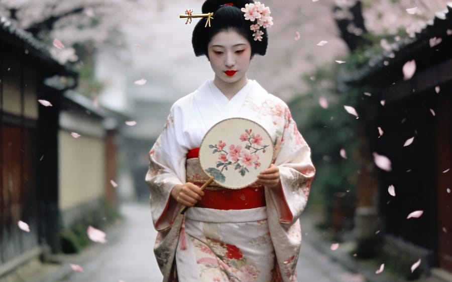 Kyoto Geisha Moment