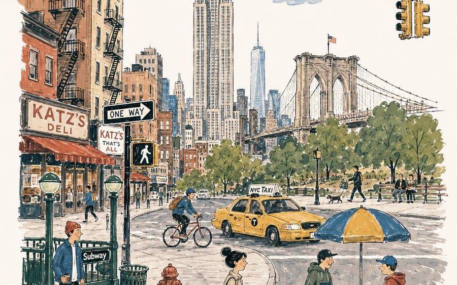 Mid-Century City Travel Picture Book