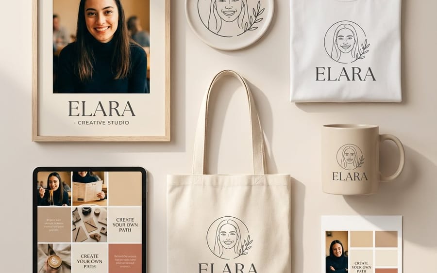 Minimalist Personal Branding Mockup
