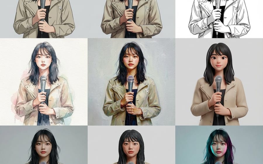 Multi-Cut Image Generation with Style Variation