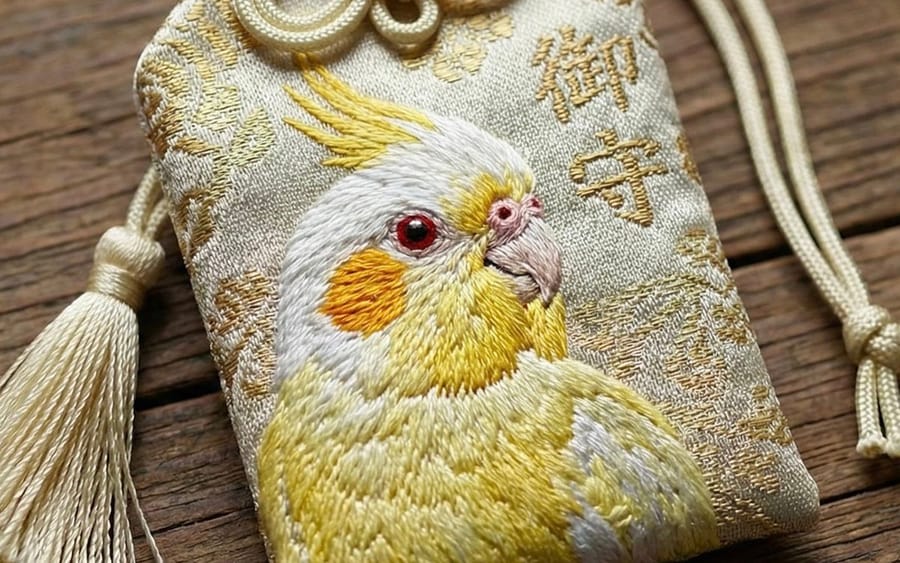 Realistic Cockatiel Amulet Generation