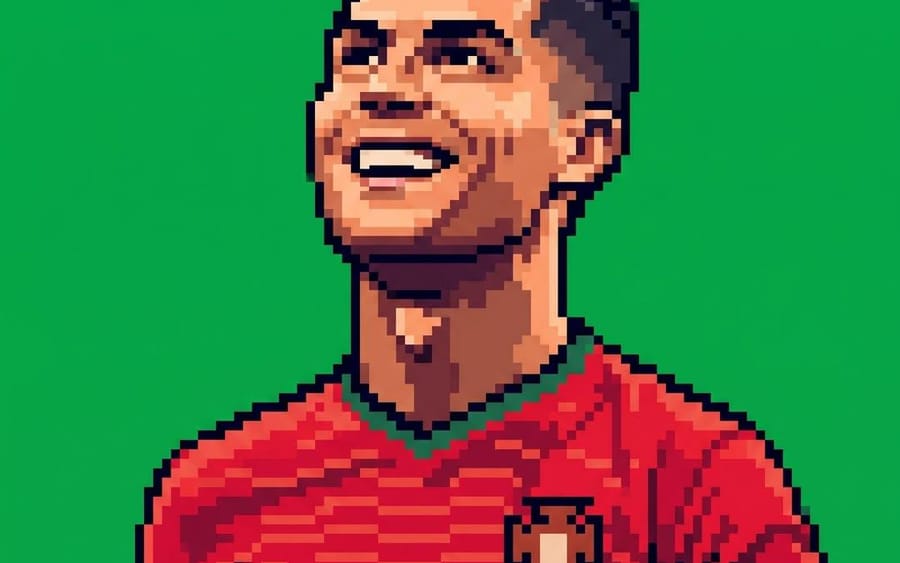 Immagine del profilo in stile pixel art retrò