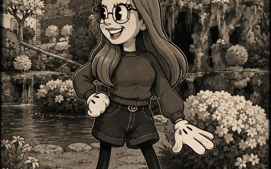 Trasformazione in cartone animato stile "Rubber Hose" vintage