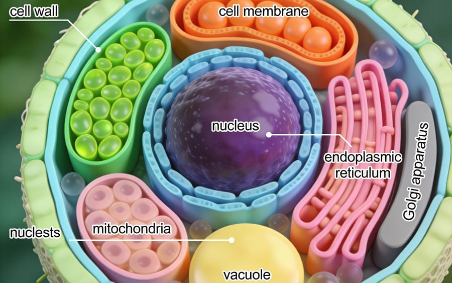 Scientific Plant Cell Illustration