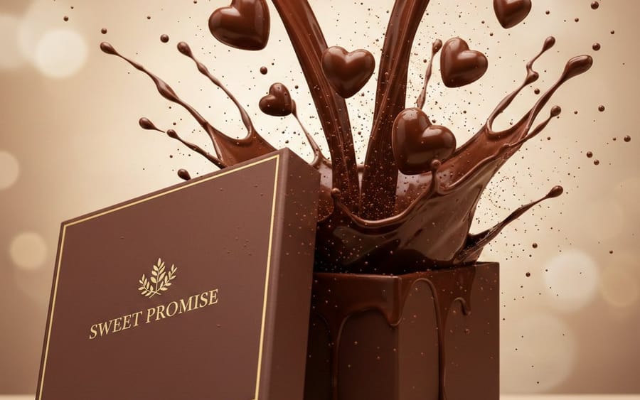 Sensual Luxury Chocolate Commercial Scene