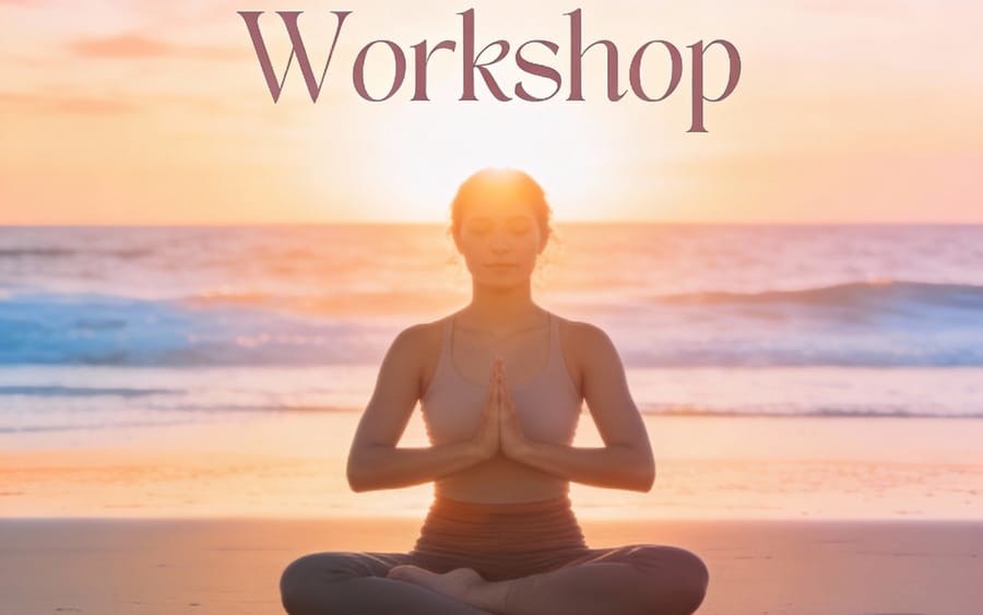 Serene Yoga & Meditation Workshop Poster